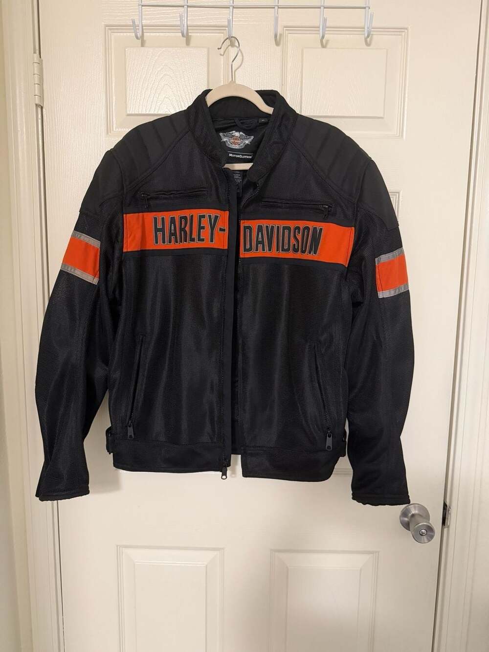 Harley-Davidson Men's Trenton Colorblocked Mesh Riding Jacket Black Size XL